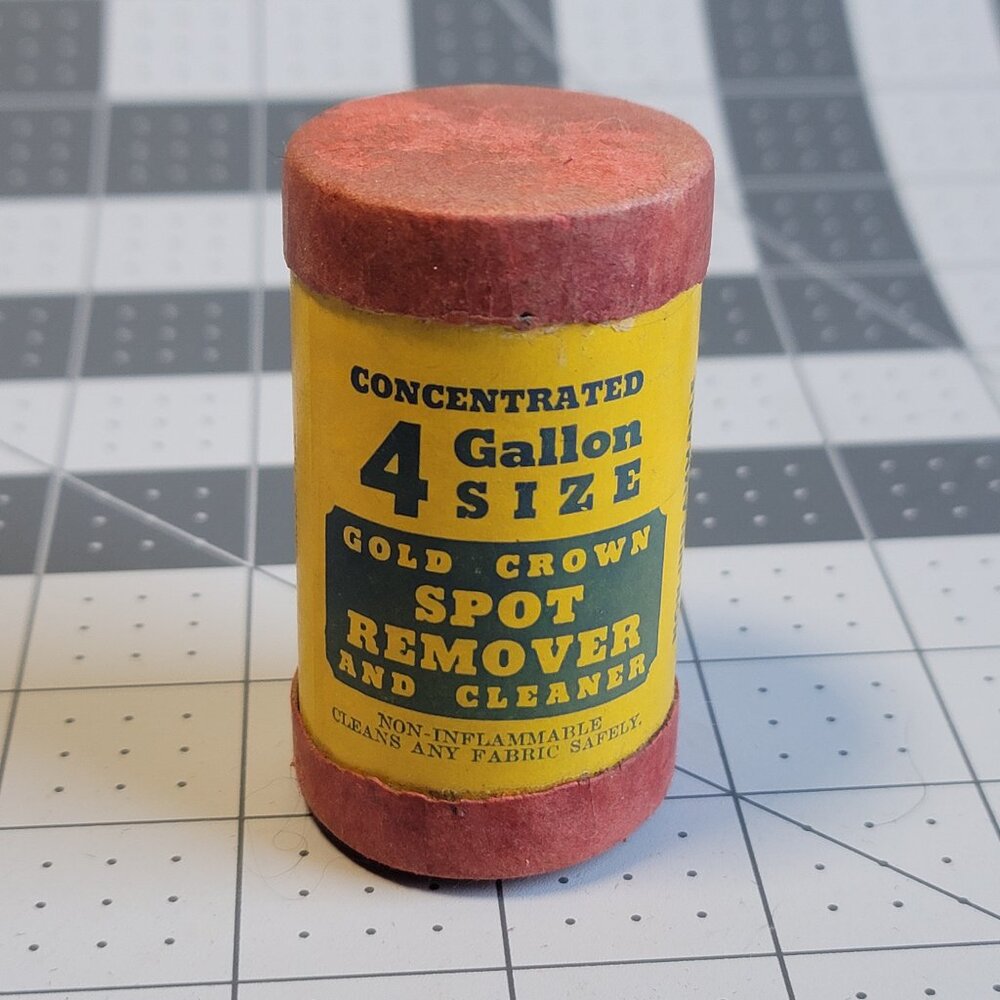 Vintage Advertising Gold Crown Concentrated Spot Remover and Cleaner